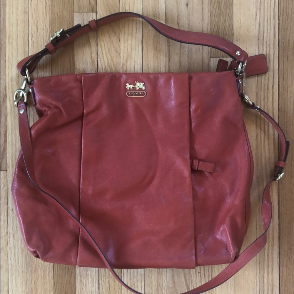 Coach Pumpkin colored purse